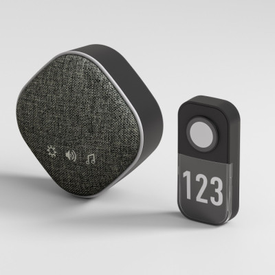 Кнопка звонка DBQ29 DBQ29M WL черный