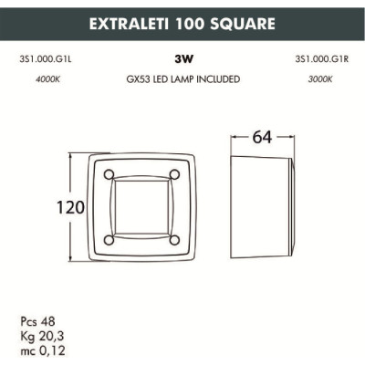 Подсветка для лестниц и ступеней Leti 3S1.000.000.LYG1L