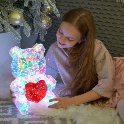 Светильник декоративный  ULD-R508 USB BEAR WITH HEART
